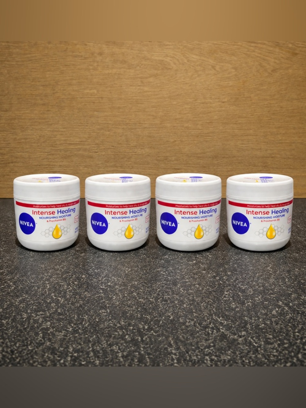 4x NIVEA Intense Healing Cream - Provitamin B5 Enriched, 13.5 oz